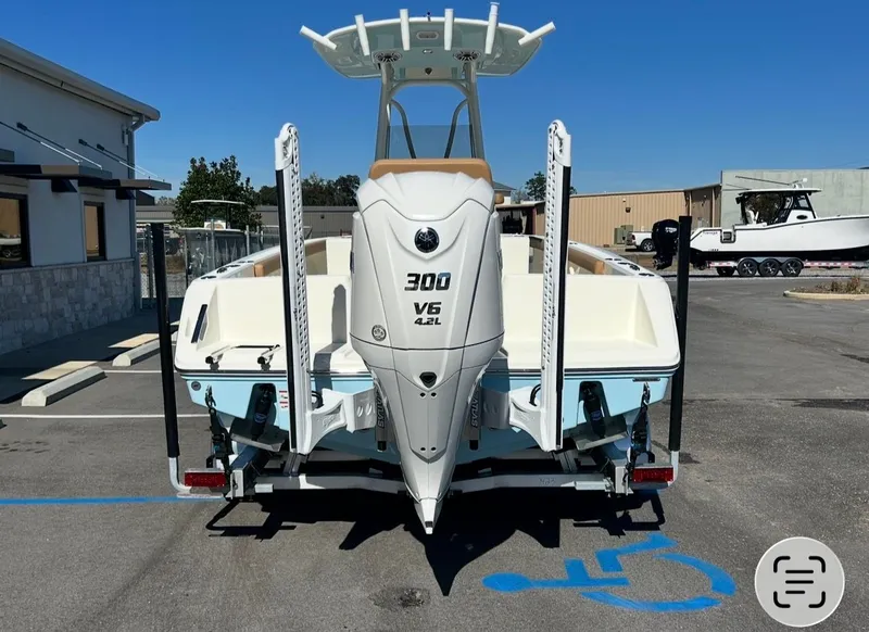 Slide: The Image of 2026 Pathfinder 2400 TRS boat with 300 HP V6 engine. - 5