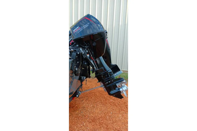 Slide: The Image of 2025 Ranger VX1788 WT boat motor on display, featuring sleek design and advanced technology. - 19