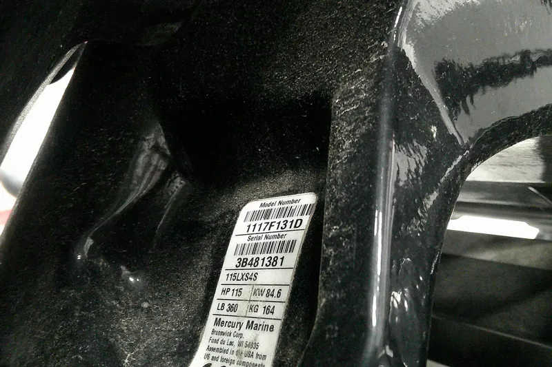 Slide: The Image of Close-up of a 2024 Tahoe T18 model number and serial number label. - 6