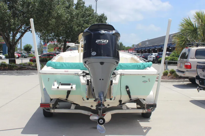 Slide: The Image of 2026 Key West 230 Bay Reef boat with Yamaha 250 engine on trailer. - 3