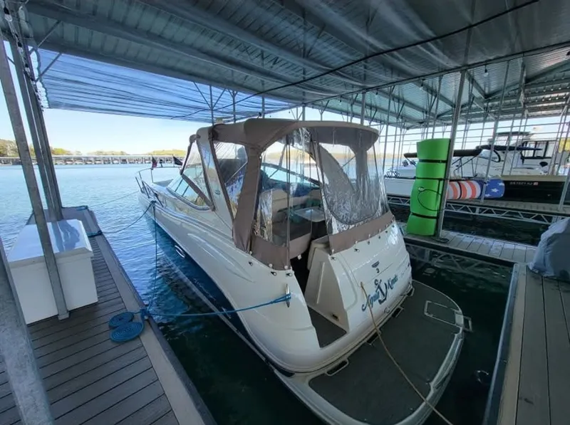 Slide: The Image of 2006 Chaparral Signature 280 boat docked in marina. - 2