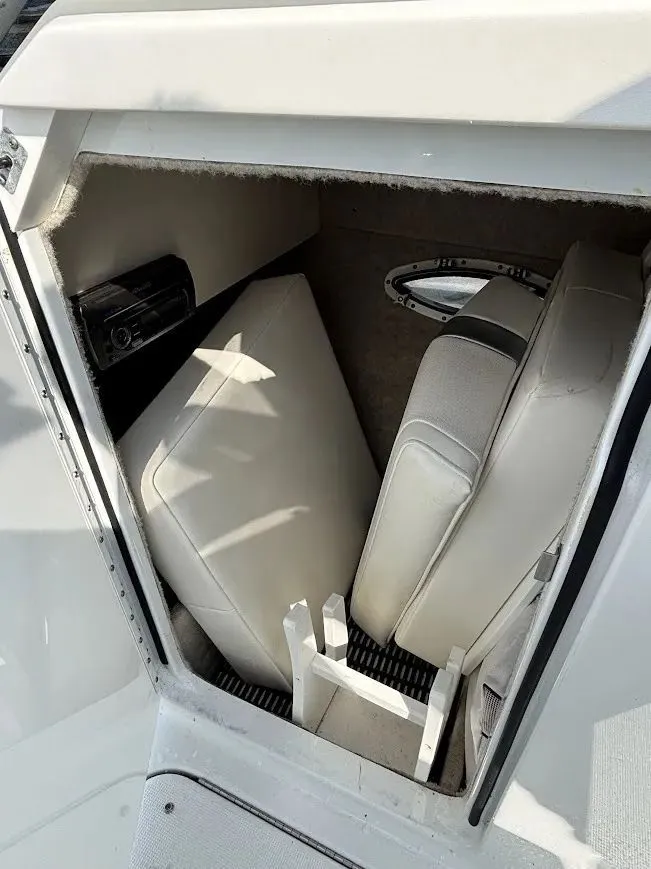 Slide: The Image of Interior of 2010 Formula 270 Bowrider with seat cushions. - 19