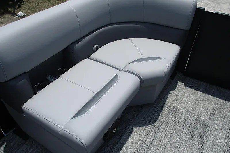 Slide: The Image of 2026 Bentley Pontoons Bolt 203 interior seating with sleek, modern design and comfortable upholstery. - 9