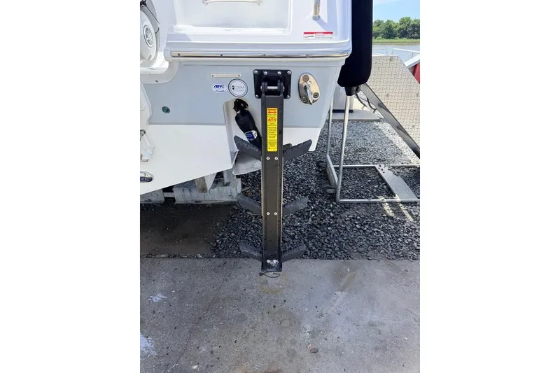 Slide: The Image of 2026 Sea Hunt Gamefish 30 Coffin Box boat with mounted ladder on the stern. - 6
