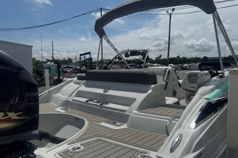 Slide: The Image of 2022 Crownline Eclipse E205 XS Fish boat with sleek design and spacious seating. - 15