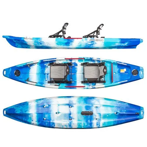 The Image of Jackson Take Two Cloud Nine kayak 2023, blue and white design. - 1