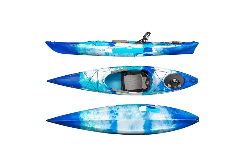 The Image of Jackson Tupelo 12.5 Cloud Nine kayak, blue-white, 2023 model. - 1