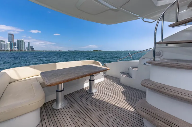 Slide: The Image of Luxury Beneteau Gran Turismo 49 Fly yacht deck with ocean view, 2011 model. - 15