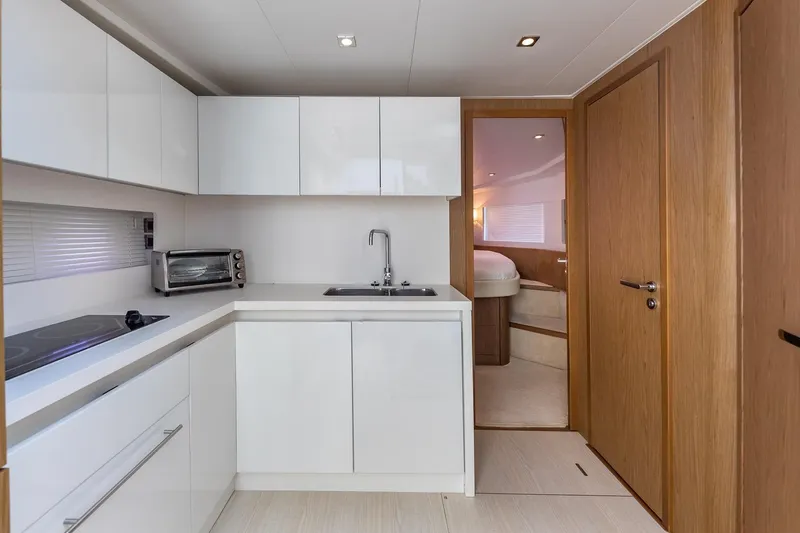 Slide: The Image of Modern kitchen interior on 2011 Beneteau Gran Turismo 49 Fly yacht. - 29