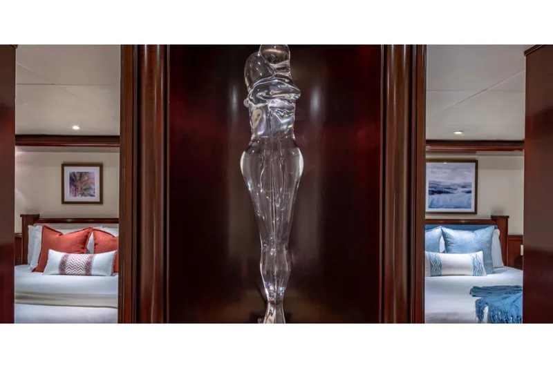 Slide: The Image of Luxurious interior of 1988 Van Mill 143 Tri-Deck Motor Yacht with elegant decor. - 33