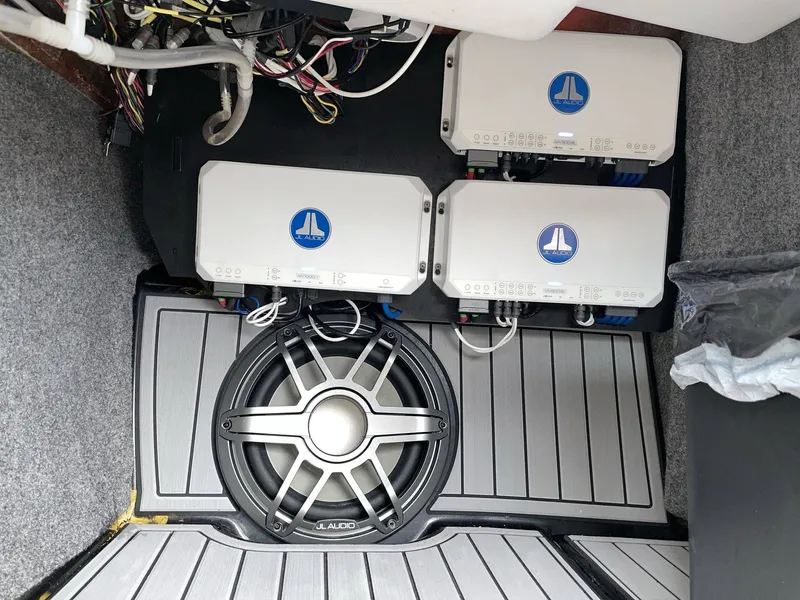 Slide: The Image of JL Audio system in 2022 Nautique G25 boat. - 38