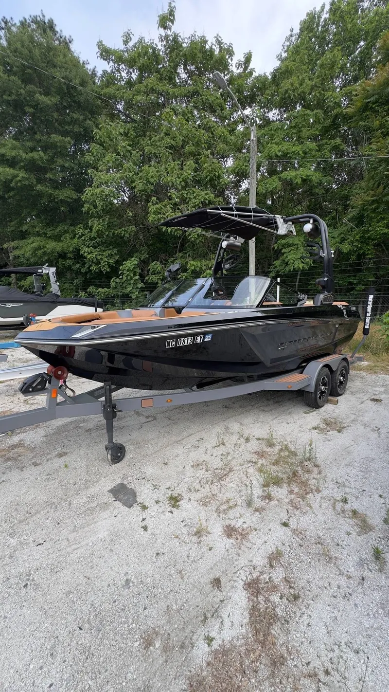 Slide: The Image of 2022 Nautique Super Air Nautique GS20 on trailer outdoors. - 5