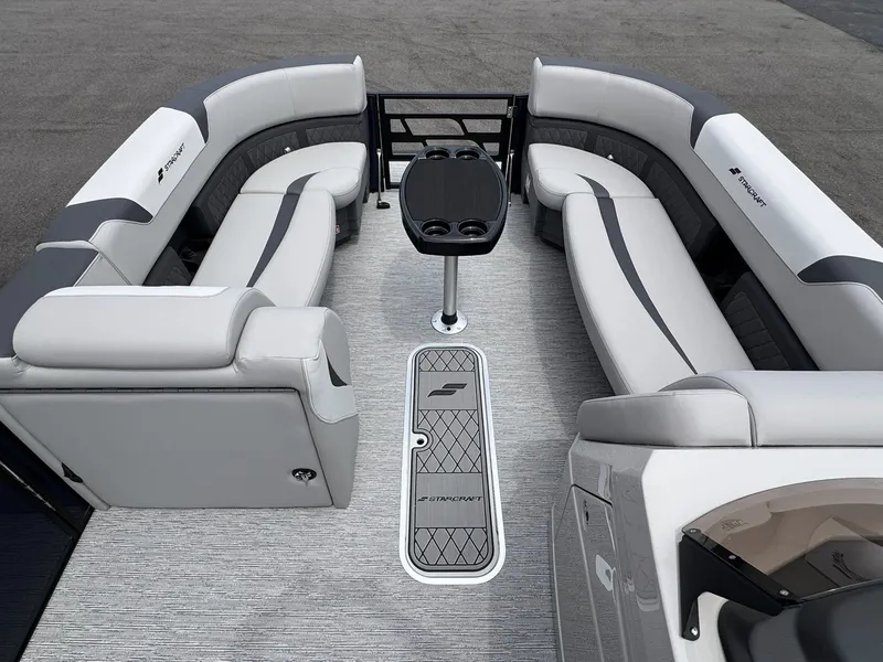 Slide: The Image of Interior of 2026 Starcraft SLS-5 Q DH pontoon boat. - 17