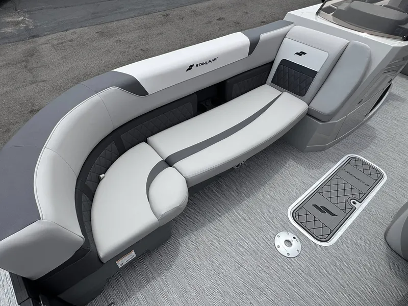 Slide: The Image of Interior of 2026 Starcraft SLS-5 Q DH with sleek seating arrangement. - 34