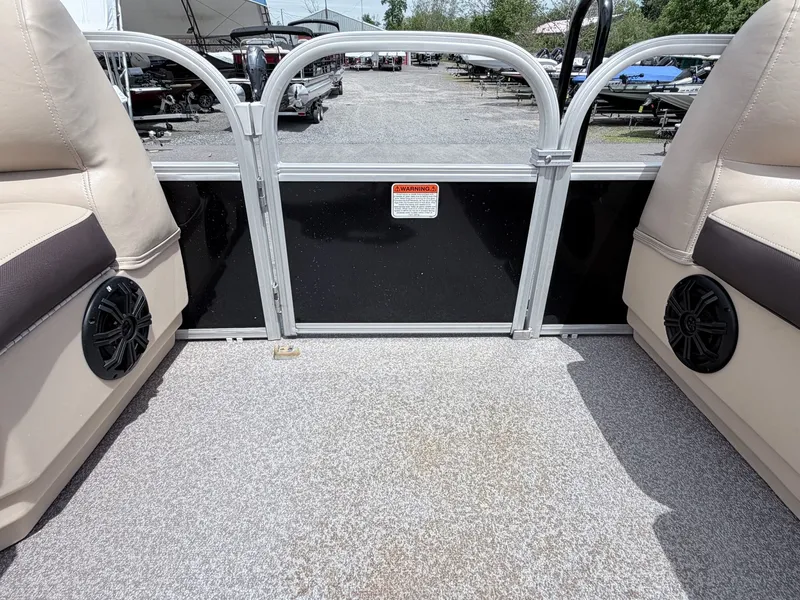 Slide: The Image of Interior of a 2016 Sun Tracker Party Barge 22 DLX pontoon boat. - 24