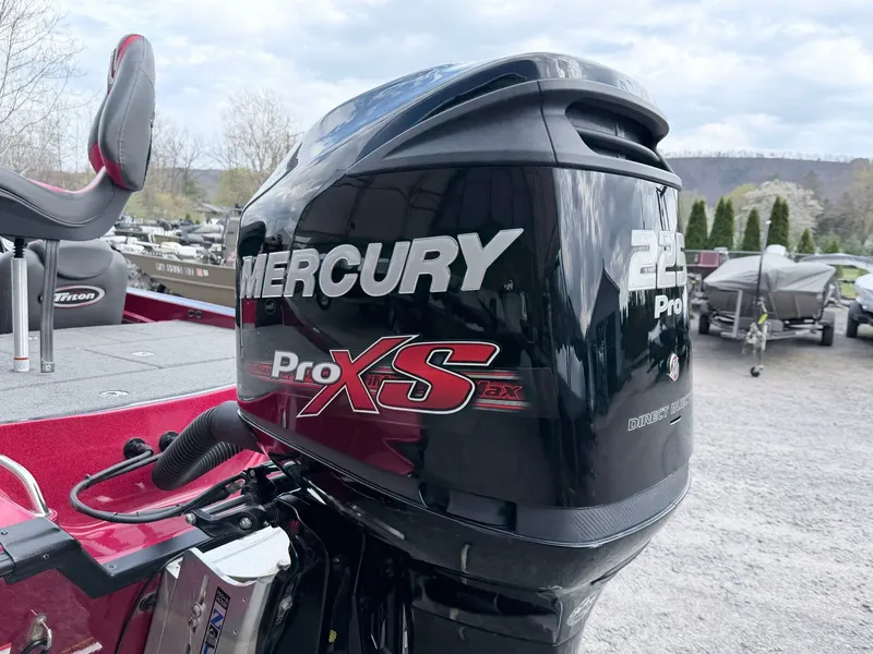 Slide: The Image of 2017 Triton 19 TrX with Mercury Pro XS outboard motor. - 44