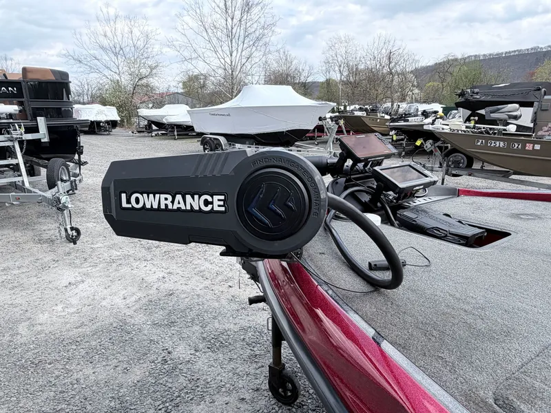 Slide: The Image of 2017 Triton 19 TrX boat with Lowrance fish finder. - 46