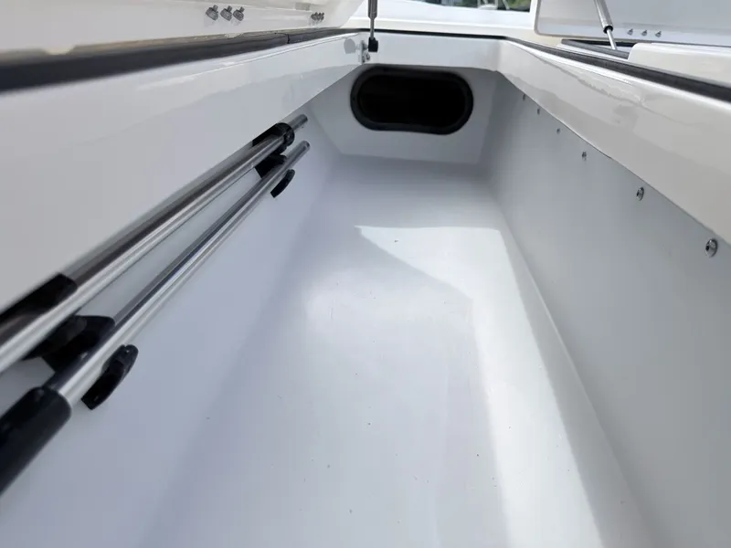 Slide: The Image of Interior view of the 2026 Skeeter SX221 boat model. - 10