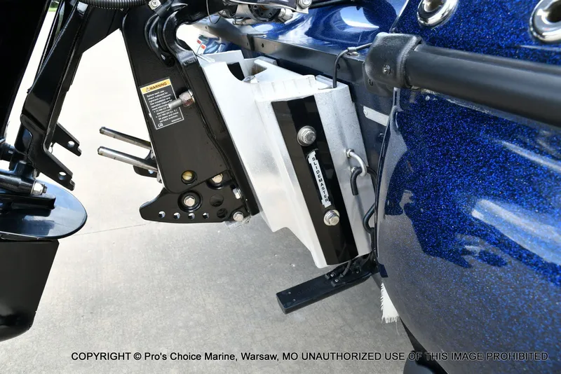 Slide: The Image of Close-up of a 2018 Nitro Z19 Pro boat stern. - 22
