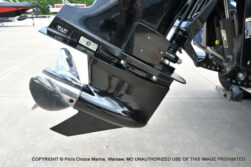 Slide: The Image of Close-up of a 2018 Nitro Z19 Pro boat propeller. - 23