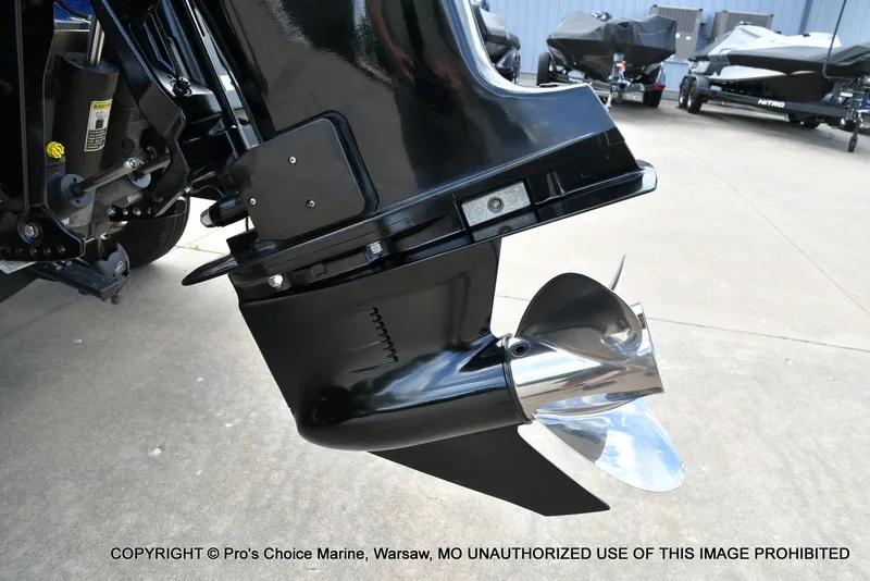 Slide: The Image of Close-up of a 2018 Nitro Z19 Pro boat propeller. - 24