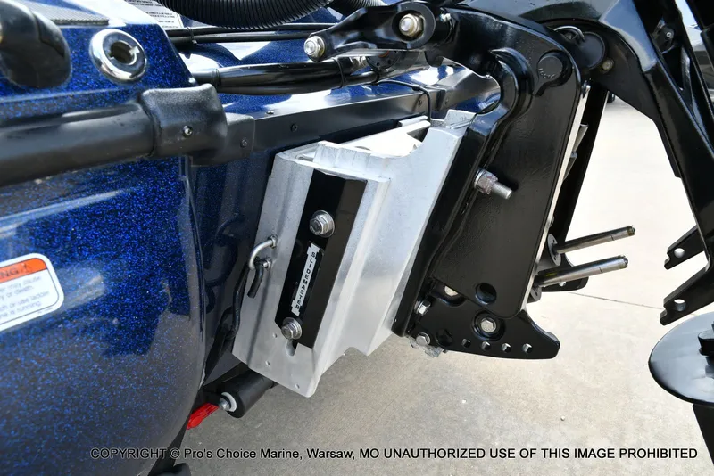 Slide: The Image of Close-up of a 2018 Nitro Z19 Pro boat stern. - 25