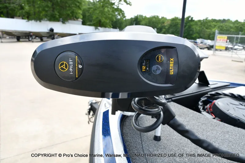 Slide: The Image of Close-up of a 2018 Nitro Z19 Pro boat control system. - 31
