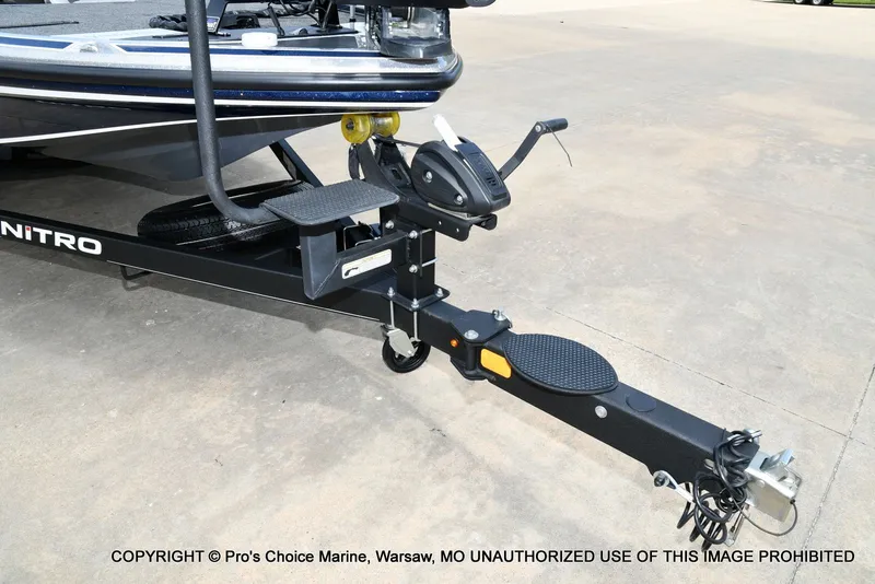 Slide: The Image of 2018 Nitro Z19 Pro boat trailer on concrete surface. - 35