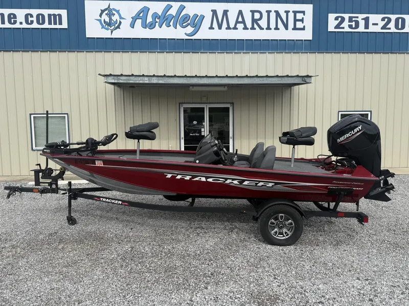 The Image of 2024 Tracker Pro Team 175 boat in front of Ashley Marine. - 1