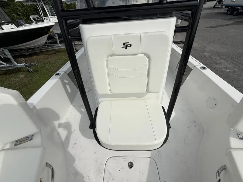 Slide: The Image of Interior view of Sea Pro 230 Bay boat, model year 2026. - 6