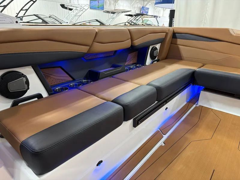 Slide: The Image of Luxurious interior of Axis A245 boat, model year 2026. - 15