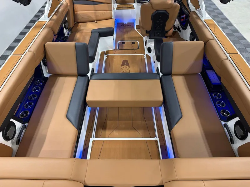 Slide: The Image of Luxurious interior of Axis A245 boat, model year 2026. - 17