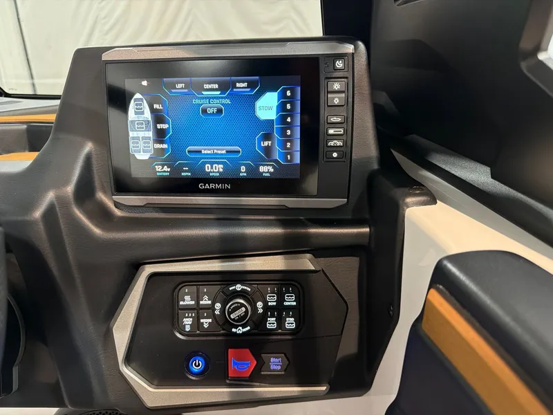Slide: The Image of Garmin display in Axis A245 boat, model year 2026. - 21