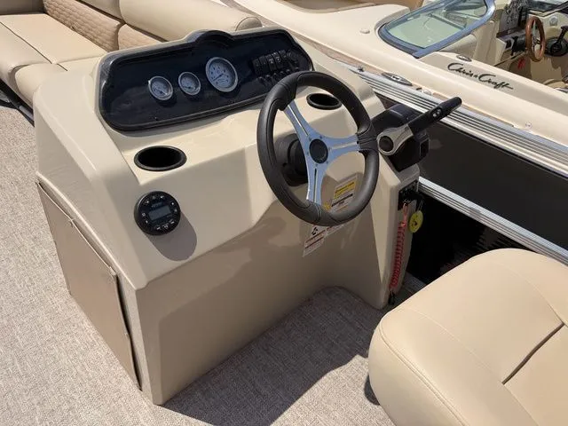 Slide: The Image of 2023 Montego Bay Pontoons C8520 DLX pontoon boat helm console. - 13
