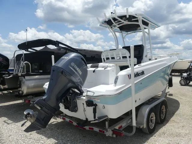 Slide: The Image of 2023 Wellcraft 222 Fisherman boat with Yamaha outboard motor. - 4