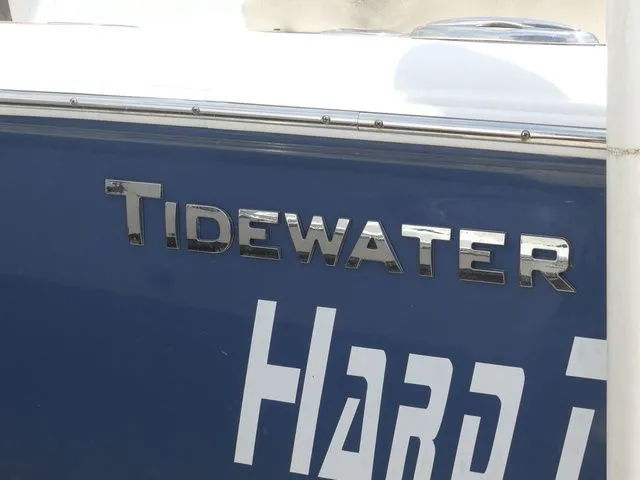 Slide: The Image of Tidewater 22 LXF boat, 2018 model, side view with logo. - 7