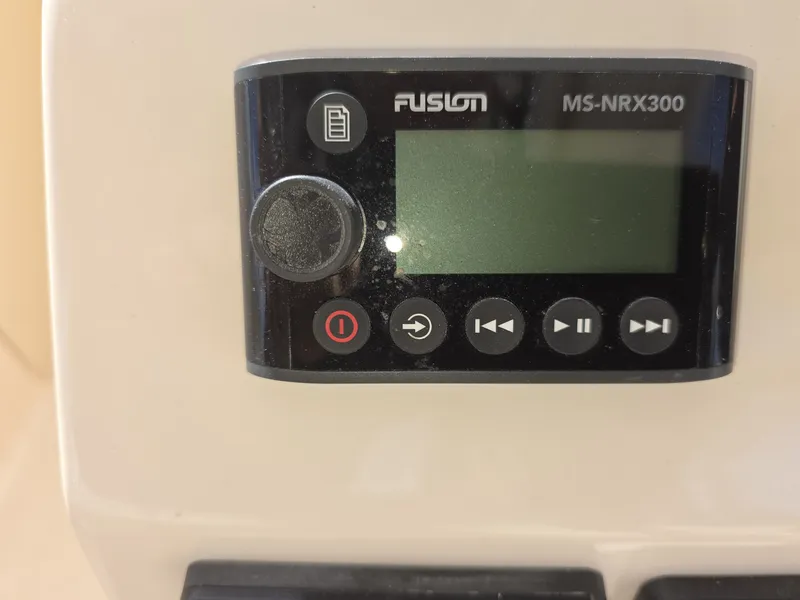 Slide: The Image of Fusion MS-NRX300 control unit on 2019 Grady-White Freedom 275. - 27