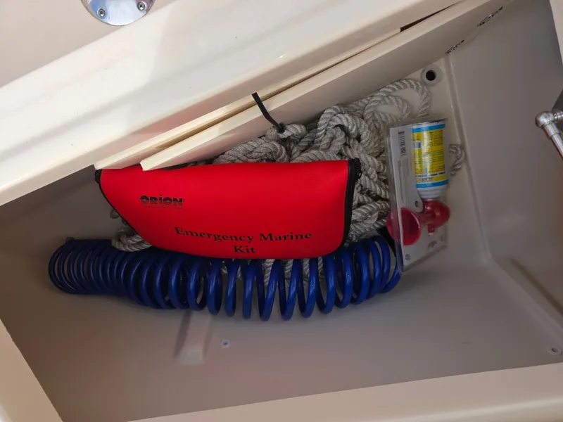 Slide: The Image of Emergency marine kit in Grady-White Freedom 275 boat, year 2019. - 31