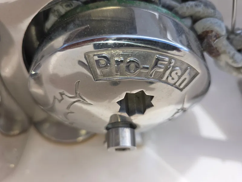 Slide: The Image of Close-up of Pro-Fish component on a Grady-White Freedom 275 boat. - 34