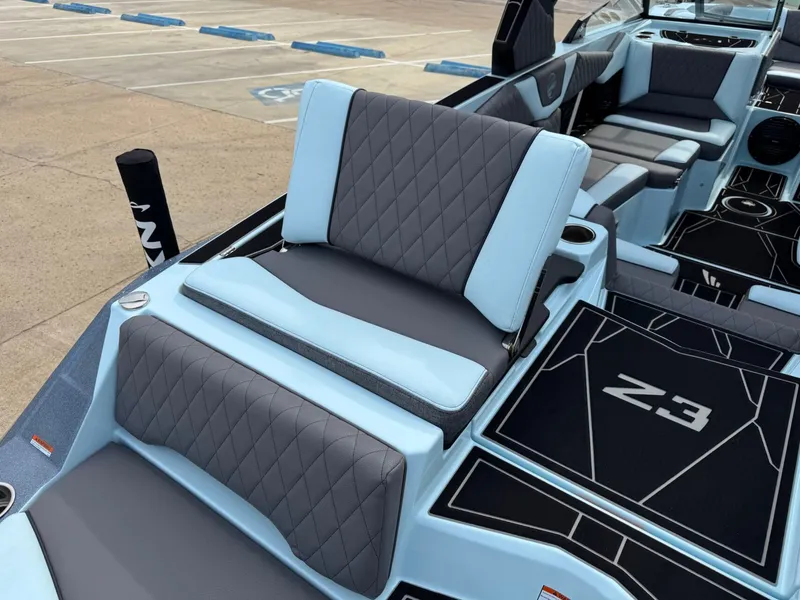 Slide: The Image of Interior of 2026 Tigé Z3 boat with luxurious seating. - 10