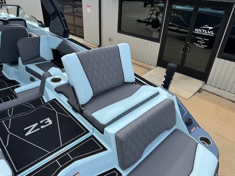 Slide: The Image of Interior of 2026 Tigé Z3 with modern seating. - 11
