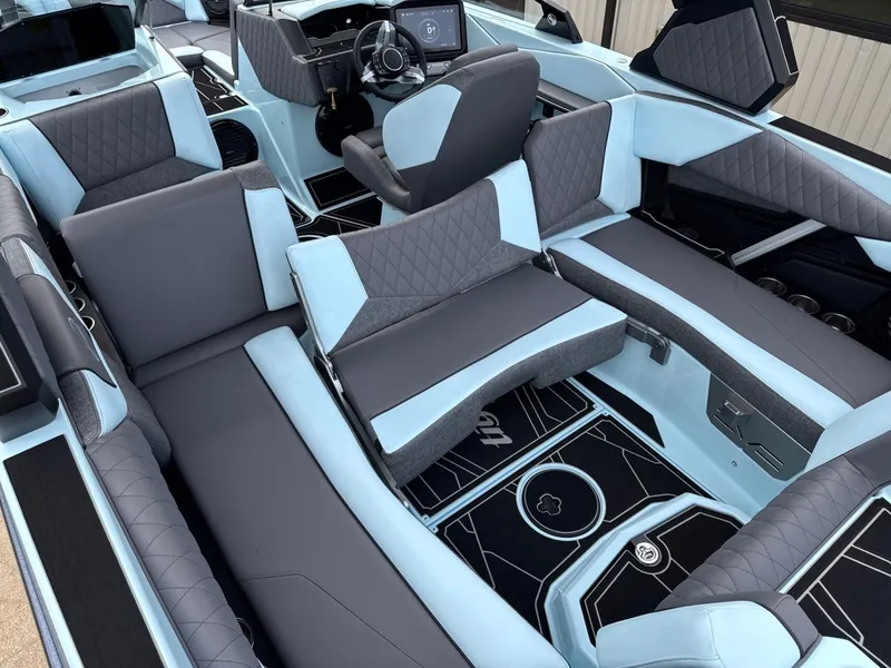 Slide: The Image of Interior of 2026 Tigé Z3 boat with modern seating. - 15