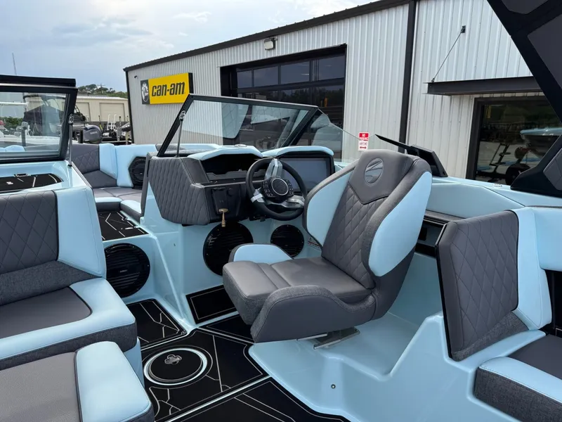 Slide: The Image of Interior of 2026 Tigé Z3 boat with modern seating. - 20