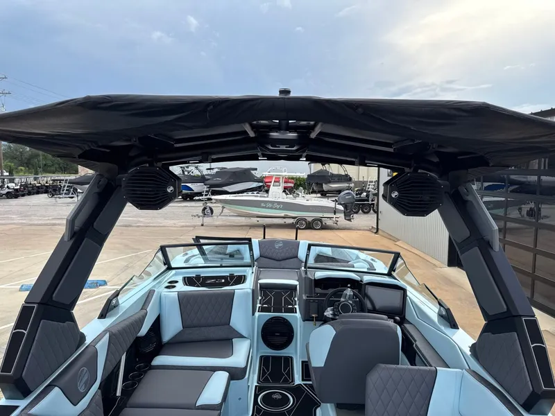 Slide: The Image of Interior view of 2026 Tigé Z3 boat with modern design. - 25