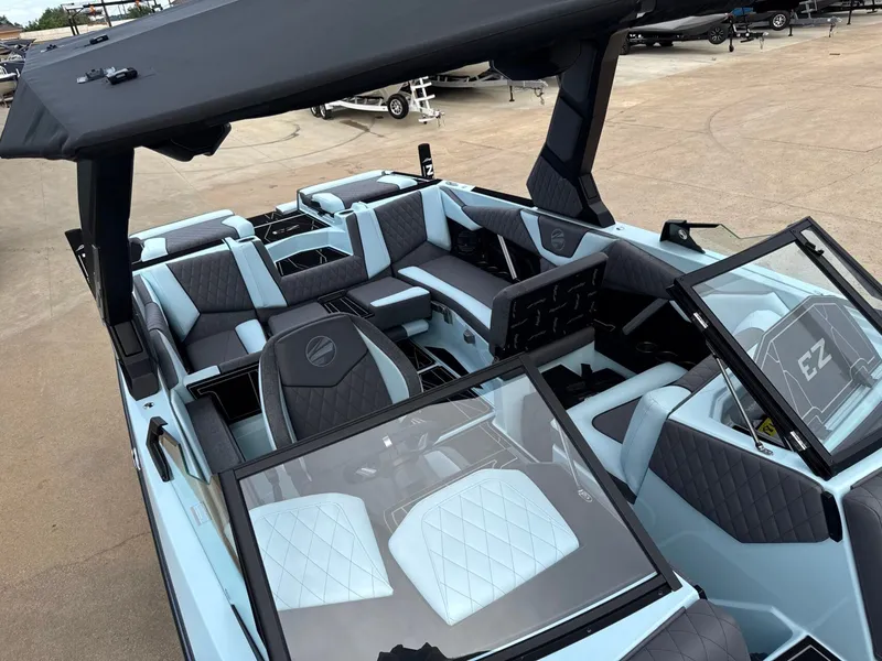 Slide: The Image of Interior of 2026 Tigé Z3 boat with luxurious seating. - 26