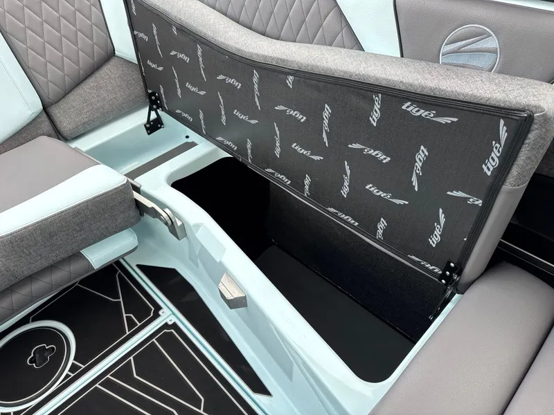 Slide: The Image of 2026 Tigé Z3 interior with under-seat storage compartment. - 29