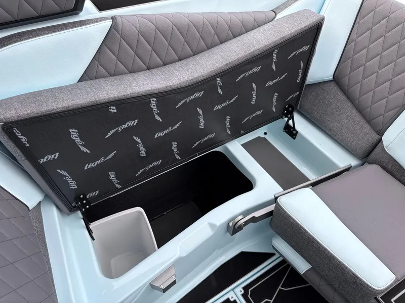 Slide: The Image of 2026 Tigé Z3 interior with under-seat storage compartment. - 30