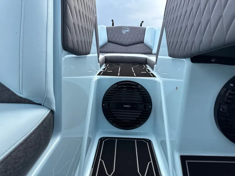Slide: The Image of Interior of 2026 Tigé Z3 boat with modern seating. - 34