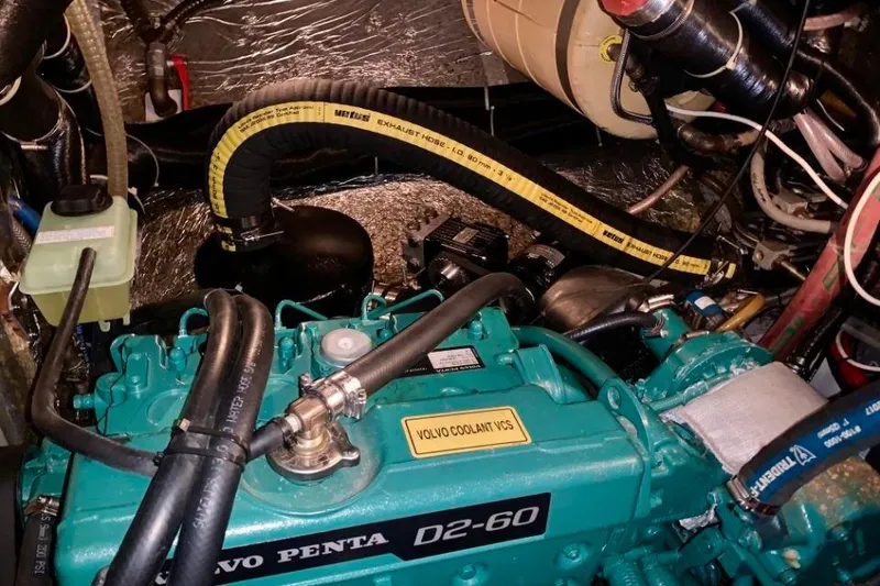Slide: The Image of Engine compartment of a 1997 Hallberg-Rassy 39 with Volvo Penta D2-60 engine. - 26