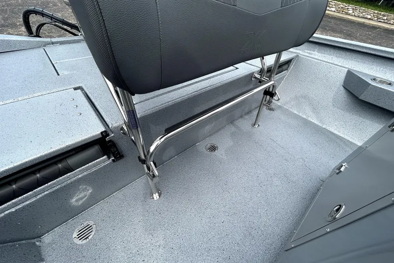 Slide: The Image of 2026 Xpress H20B Bay boat interior with sleek seating and durable flooring. - 35